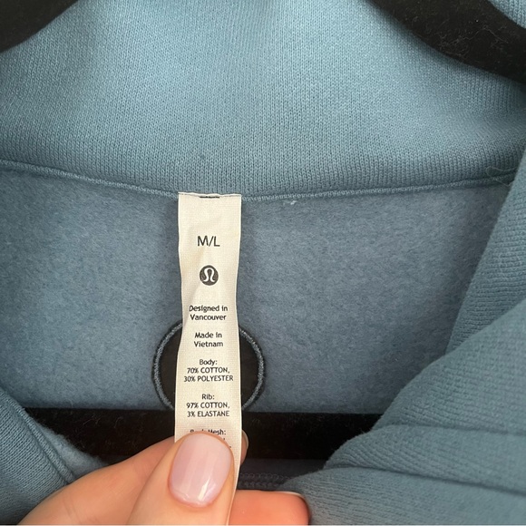 Lululemon Scuba Oversized Funnel Neck, M/L, Utility Blue - Picture 7 of 7
